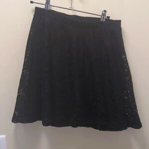 Lace skull circle skirt
